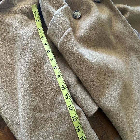 VTG Marisa Nicoli Tan Women's Long Wool Coat Ladies size 8 - Picture 12 of 13